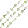 Glass & 304 Stainless Steel Beaded Chains SA-CBAD321-04C-1