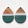 Resin & Walnut Wood Pendants RESI-S384-002A-A-2