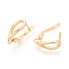 Brass Hoop Earring Findings KK-N267-27G-3