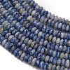 Natural Blue Spot Jasper Beads Strands G-Z110-B14-2x4mm-4