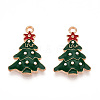 Christmas Theme Alloy Enamel Pendants ENAM-N056-403A-02-1
