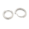 Brass Hoop Earrings EJEW-L211-08B-P-2