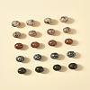 40Pcs 5 Colors Printed Schima Wood Beads WOOD-FS0001-47-9