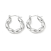 304 Stainless Steel Oval Wrap Hoop Earrings for Women EJEW-A076-04P-1