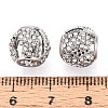 Alloy Rhinestone European Beads FIND-N009-09P-3