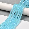 Imitation Jade Electroplate Glass Beads Strands LS-GLAA-F029-J4mm-D03-4