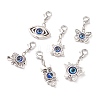 Evil Eye Pendant Decorations HJEW-JM00668-1