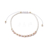 Glass Braided Bead Bracelets BJEW-JB11418-01-2