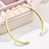 304 Stainless Steel Rhinestone Bangles for Women BJEW-Z092-05G-4