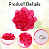 Flower Polyester Brooches JEWB-WH20003-04E-5
