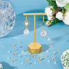 36Pcs 6 Style 201 Stainless Steel Bead Cap Pendant Bails STAS-DC0008-28-4