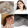 60Pcs 2 Styles Brass Stud Earring Findings KK-CA0001-35G-7