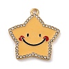 Alloy Enamel Pendants ENAM-M009-01B-G-1