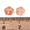 Spray Painted Glass Beads DGLA-R052-002-B09-3