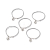 PU Leather Braided Charm Bracelets BJEW-JB00785-19-4