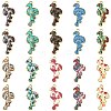 40Pcs 10 Styles Printed Alloy Pendants FIND-CJ0001-96-1