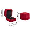 Square Velvet Ring Boxes LS-VBOX-WH0002-01B-2