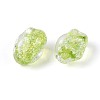 Handmade Foil Glass Beads Strands FOIL-N033-02E-3