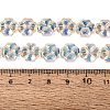 Baking Paint Electroplate Transparent Glass Beads Strands EGLA-Q136-04A-01-4