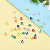 Bicone AB Color Plated Eco-Friendly Transparent Acrylic Beads TACR-CJ0001-12-7
