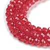 Baking Painted Transparent Glass Beads Strands DGLA-A034-J2mm-B-5