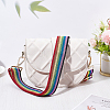 Adjustable Stripe Pattern Polyester Bag Handles FIND-WH0111-48-6