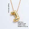 Stainless Steel Party Balloon Letter Pendant Cable Chain Necklaces for Women YF1942-10-1