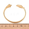 Marine 304 Stainless Steel Cuff Bangles for Women BJEW-Z147-01G-03-3