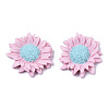 Opaque Resin Cabochons LS-CRES-T022-17E-1