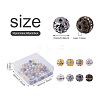 Cheriswelry 80Pcs 8 Colors Alloy Rhinestone Beads FIND-CW0001-12-3