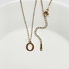 304 Stainless Steel Letter Pendant Necklaces NJEW-WH0027-26O-G-1
