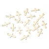 304 Stainless Steel Tiny Cross Charms STAS-H149-05G-3