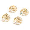 Rack Plating Alloy Enamel Pendants FIND-A040-05A-G-1