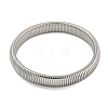 Non-Tarnish 304 Stainless Steel Spring Bangles for Women Men BJEW-U003-02A-P-2