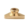 Golden Plated Triangle Shaped Wax Seal Brass Stamp Head STAM-K001-04G-10-3