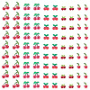 200Pcs Resin Cherry Cabochons RESI-TA0005-49-2