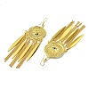 Golden Alloy Chandelier Earrings EJEW-D092-03D-G-2