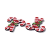 Christmas Style Printed Acrylic Cabochons X-MACR-O045-01F-4