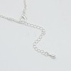 Trendy Women's Brass Rolo Chain Cage Rhinestone Pendant Necklaces NJEW-F053-28S-2