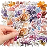 50Pcs Flower PVC Waterproof Stickers PW-WGE2CC9-01-4