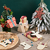 DIY Christmas Unfinished Wood Pendant Decorations Kits WOOD-SC0001-88-4
