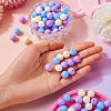 Opaque Acrylic Beads OACR-TAC0014-06B-6