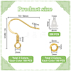 Brass Earring Hooks with Jump Rings & Plastic Ear Nuts DIY-PH0023-18-2