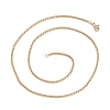 Brass Box Chain Necklaces LS-NJEW-I247-04G-2