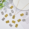48Pcs 12 Styles Rack Plating Alloy Pendants FIND-DC0003-34-4
