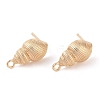 Ocean Style Brass Stud Earring Findings KK-N256-09B-G-1