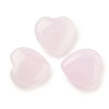 Heart Natural Rose Quartz Palm Stones G-C134-06A-14