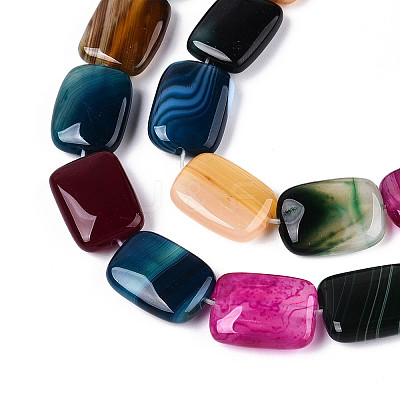 Natural Agate Beads Strands G-N356-03A-13-1