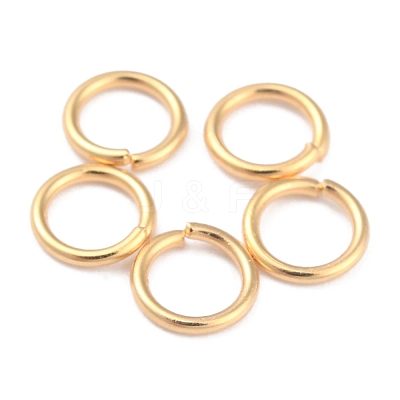 Rack Plating Brass Open Jump Rings KK-O139-18G-G-1