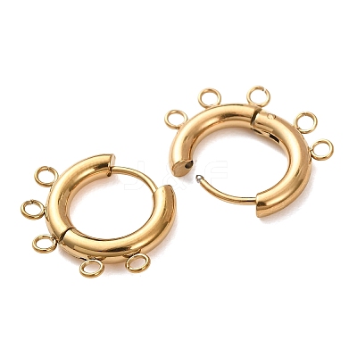 304 Stainless Steel Hoop Earring Findings STAS-D183-02E-G-1